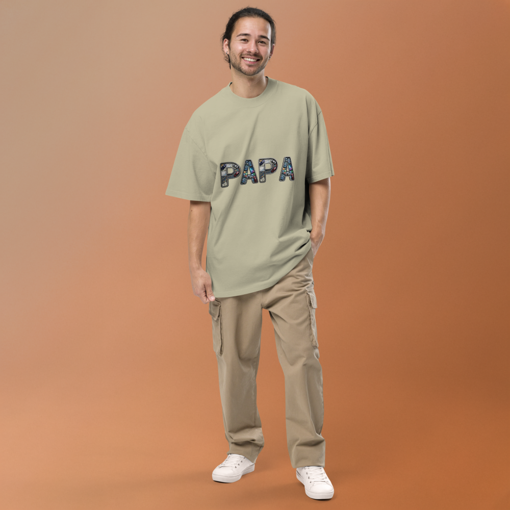 Oversized Faded T-Shirt — Earth Tones