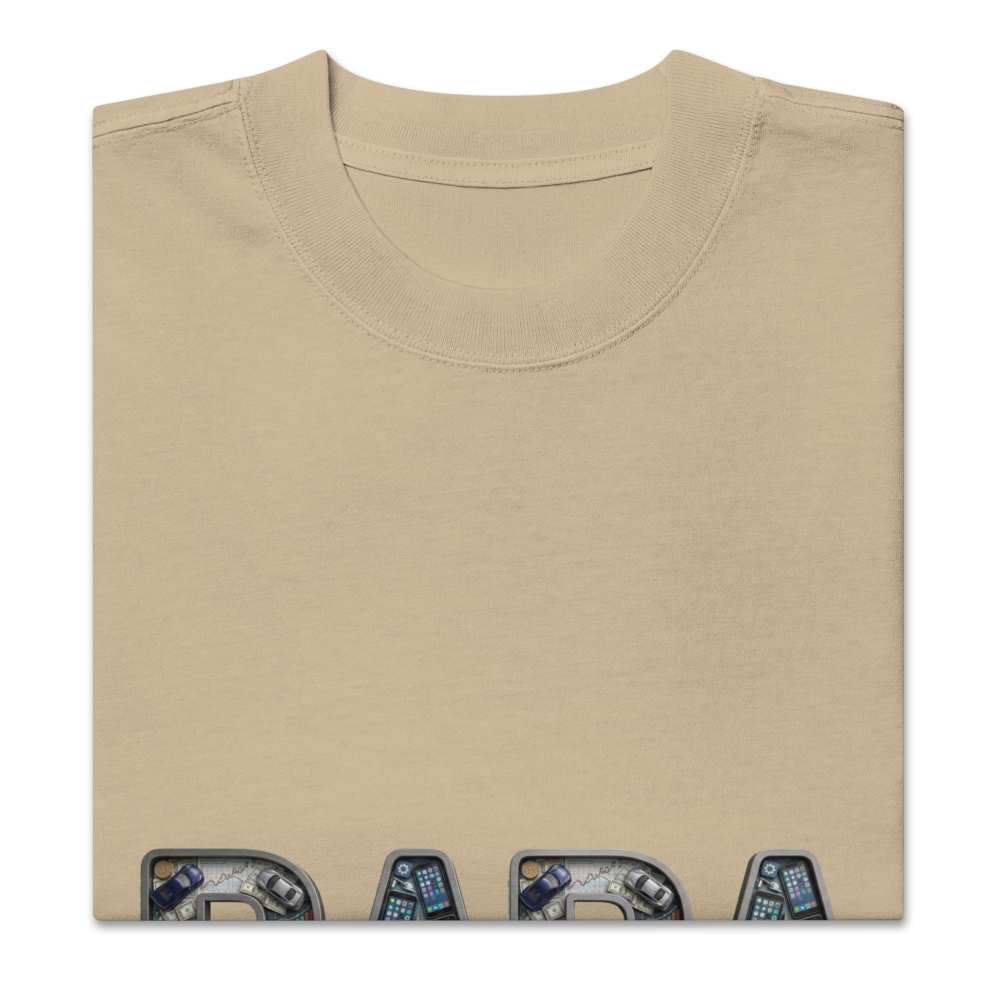 Oversized Faded T-Shirt — Earth Tones