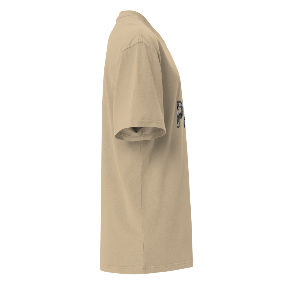 Oversized Faded T-Shirt — Earth Tones